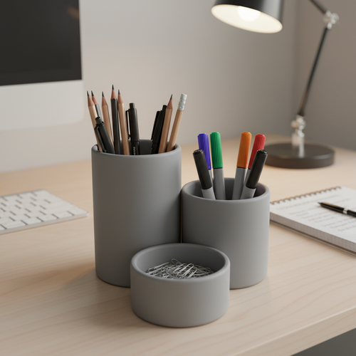 Smooth Pencil Holder Set – Professional Image