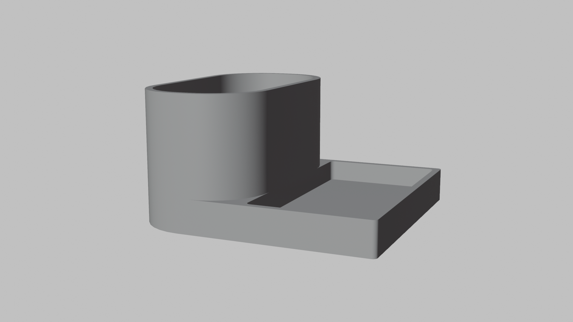 Modern Pencil Holder with Storage Tray | 3D Printable Desk Organiser