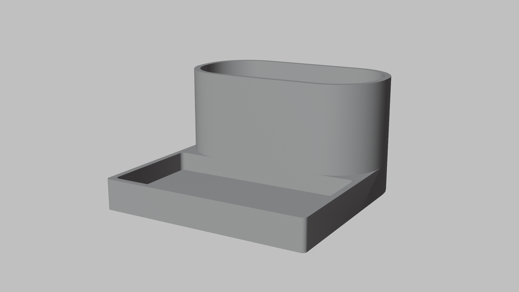 Modern Pencil Holder with Storage Tray | 3D Printable Desk Organiser